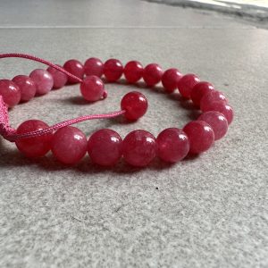 Pink Quartz stone bracelet