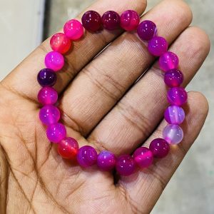 PINK AGATE STONE BRACELET