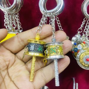 Medium Size Prayer Wheel Keyrings